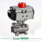 CF8 1/2"-4" วาล์วบอลลมสแตนเลสสามชิ้น