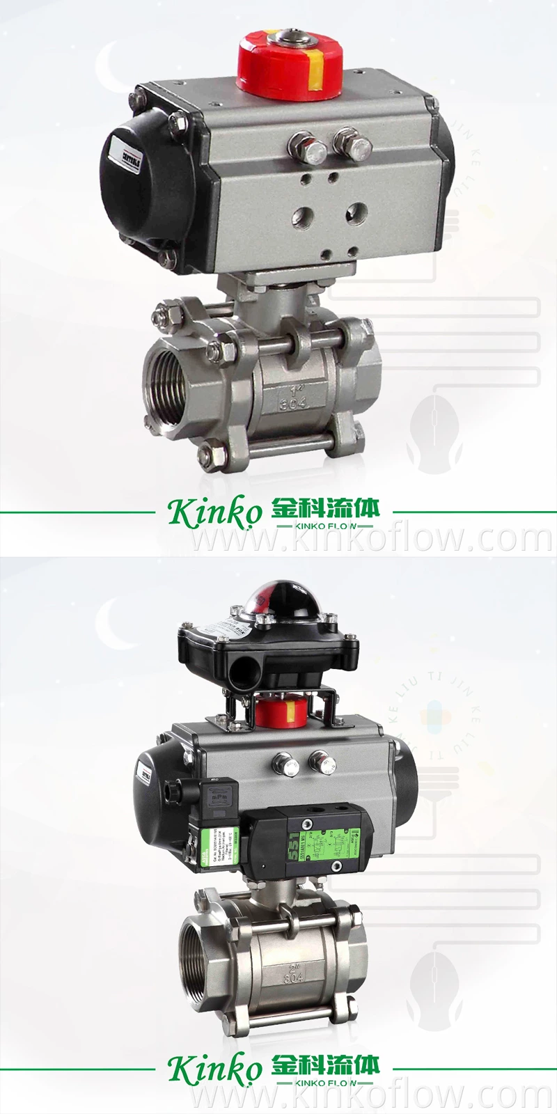 CF8 1/2"-4" วาล์วบอลลมสแตนเลสสามชิ้น